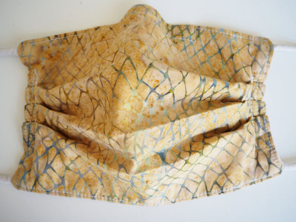Reusable CHILD Face mask - Sand and Sea Batik