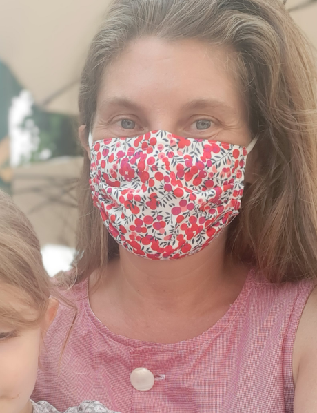 Reusable ADULT Face mask - Liberty cherry blossom
