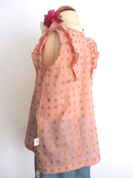 Lunadoro ruffle top