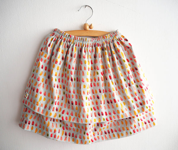 GOTS Brush strokes Skirt