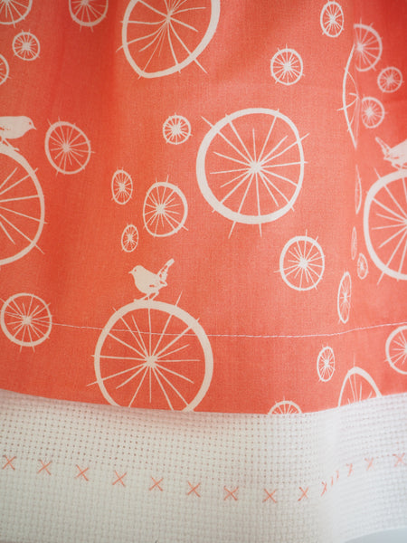 GOTS Birds and Spokes Skirt