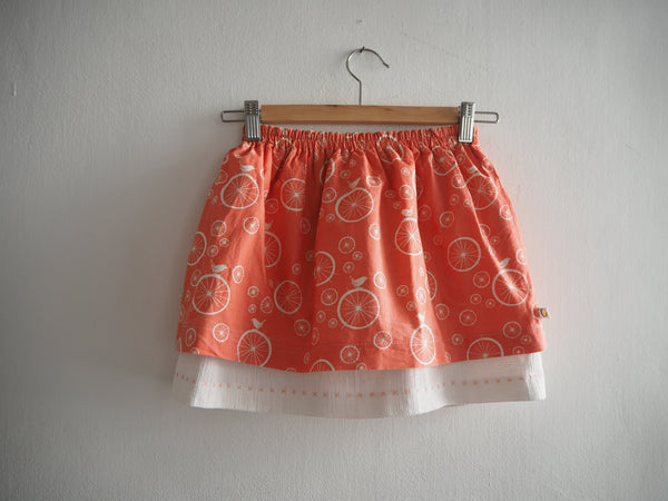 GOTS Birds and Spokes Skirt