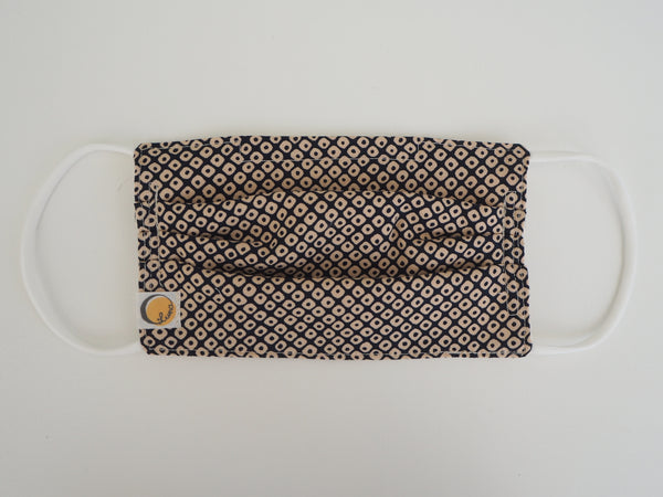 Reusable ADULT Face mask - Shibori Konoko dots