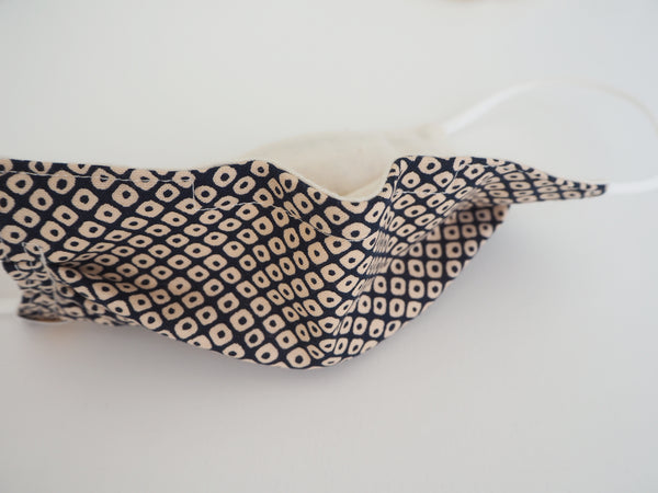 Reusable ADULT Face mask - Shibori Konoko dots