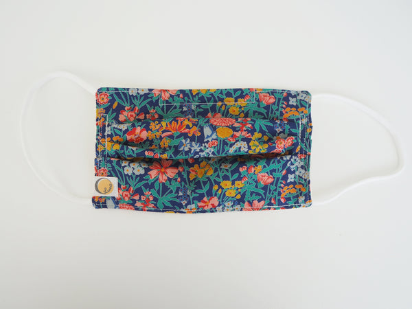Reusable ADULT Face mask - Liberty Flower bright