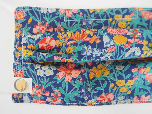 Reusable ADULT Face mask - Liberty Flower bright