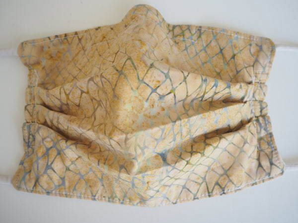 Reusable ADULT Face mask - Sand and Sea Batik