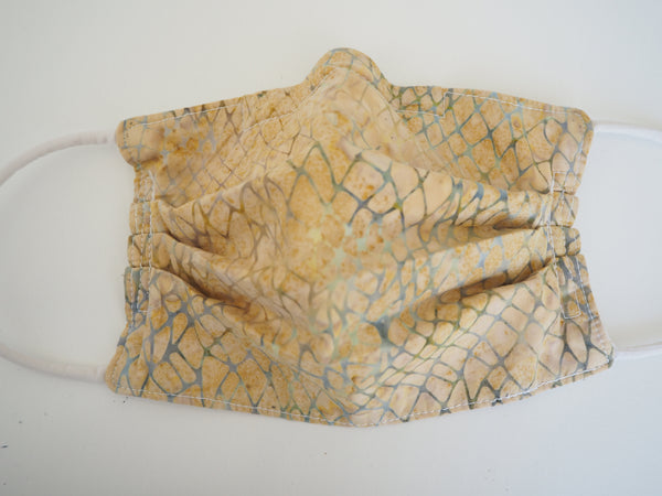 Reusable ADULT Face mask - Sand and Sea Batik