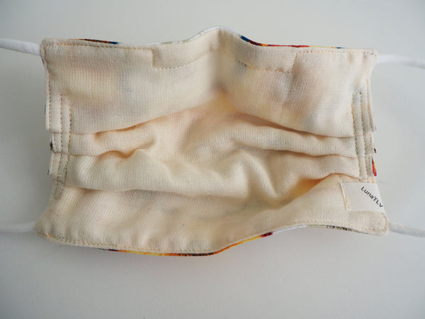 Reusable ADULT Face mask - Little Waves Pearl