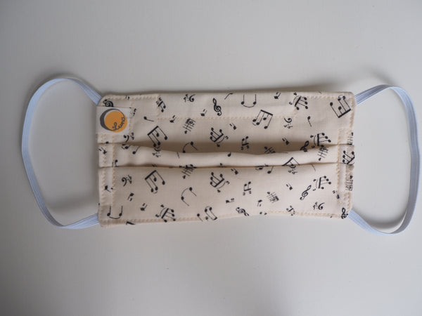 Reusable CHILD Face mask -  Music
