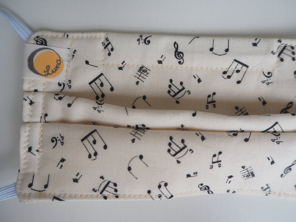 Reusable CHILD Face mask -  Music