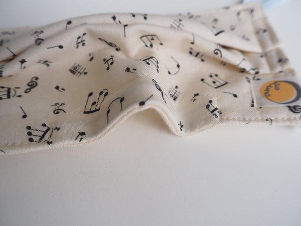 Reusable CHILD Face mask -  Music