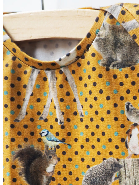 Animals of the wood Body - Gold mustard