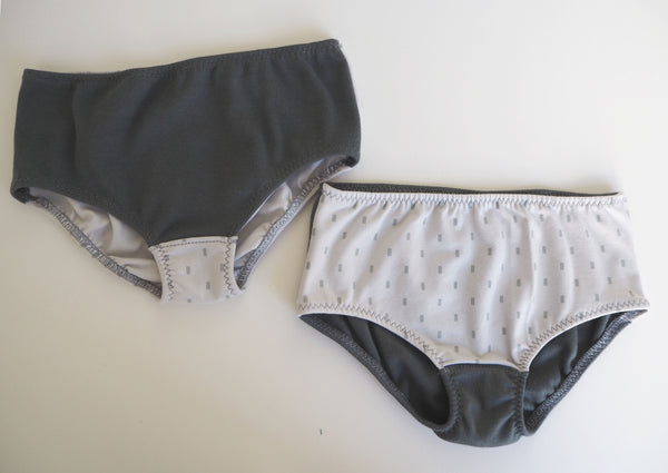 Little squares GOTS Organic Panties