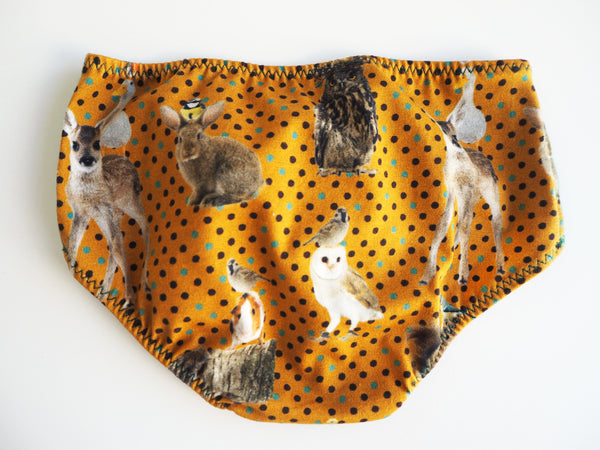 Wood Animals GOTS Organic Panties