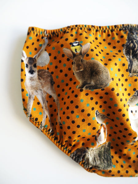 Wood Animals GOTS Organic Panties