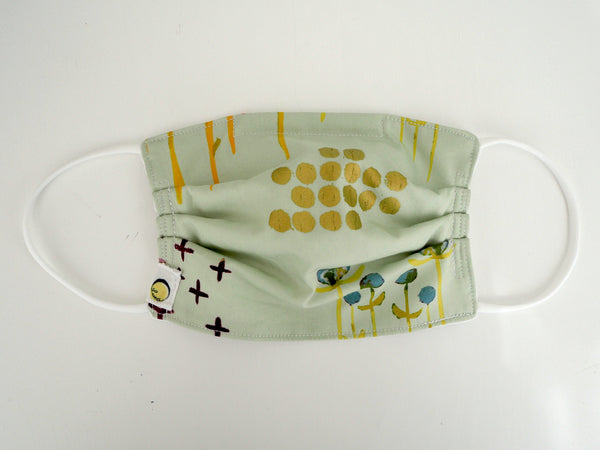 Reusable CHILD Face mask - Sage Poem