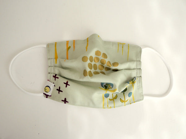 Reusable CHILD Face mask - Sage Poem