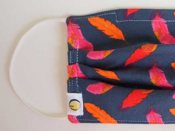 Reusable ADULT Face mask - FEATHERS