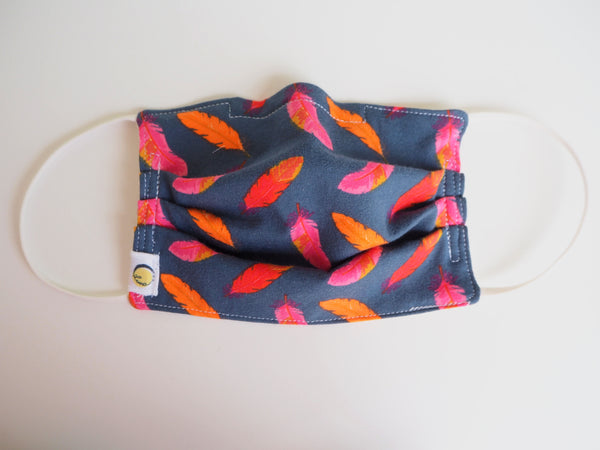 Reusable ADULT Face mask - FEATHERS