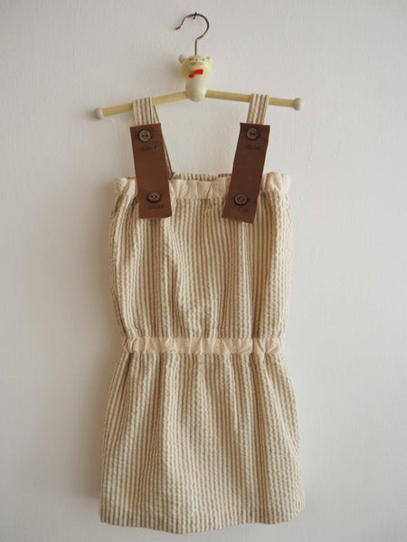 Seersucker upcycled minidress