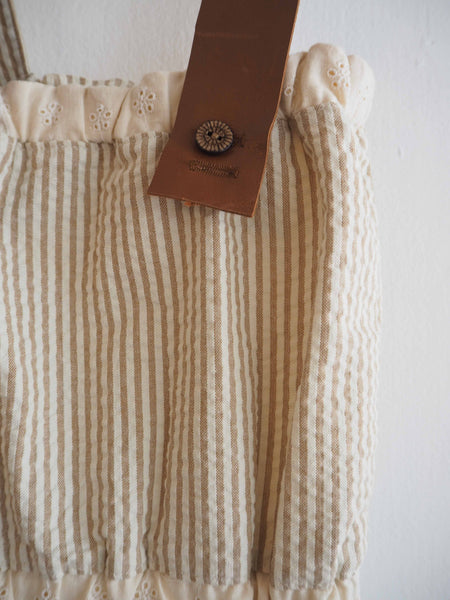 Seersucker upcycled minidress