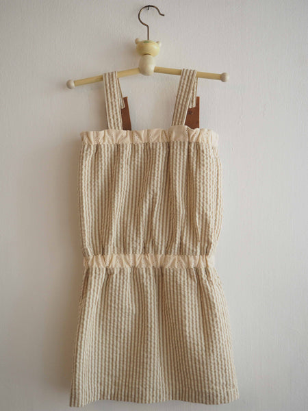 Seersucker upcycled minidress