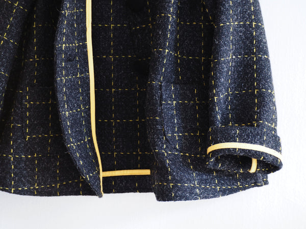 Yellow Check coat- LAST ONE AVAILABLE !