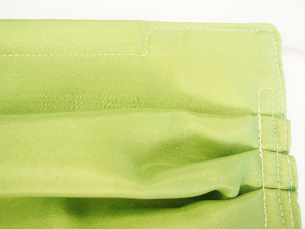 Reusable ADULT face mask -  SILK apple green mask