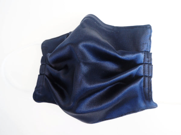 Reusable ADULT face mask -  SILK CHARMEUSE concert mask