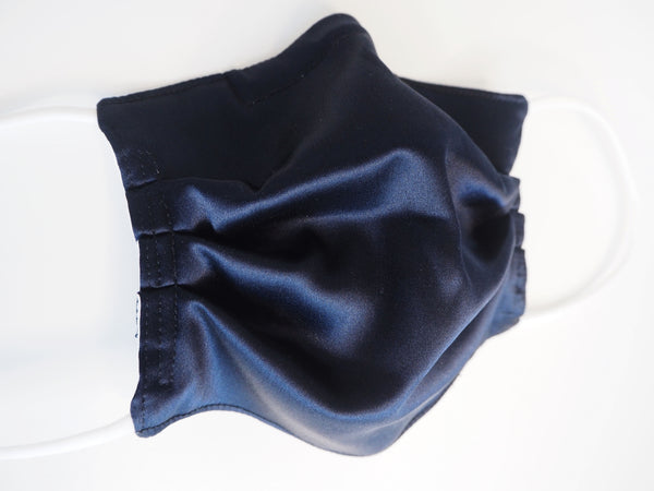 Reusable ADULT face mask -  SILK CHARMEUSE concert mask