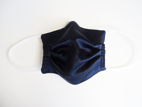 Reusable ADULT face mask -  SILK CHARMEUSE concert mask