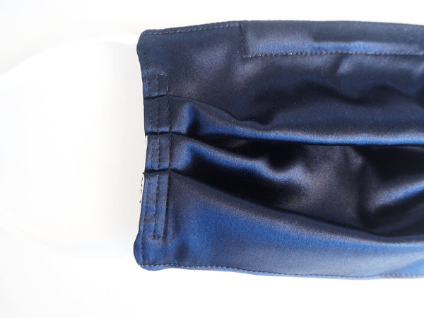 Reusable ADULT face mask -  SILK CHARMEUSE concert mask