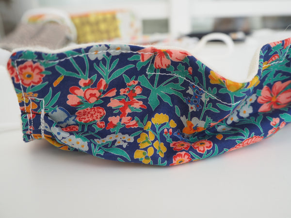 Reusable ADULT Face mask - Liberty Flower bright