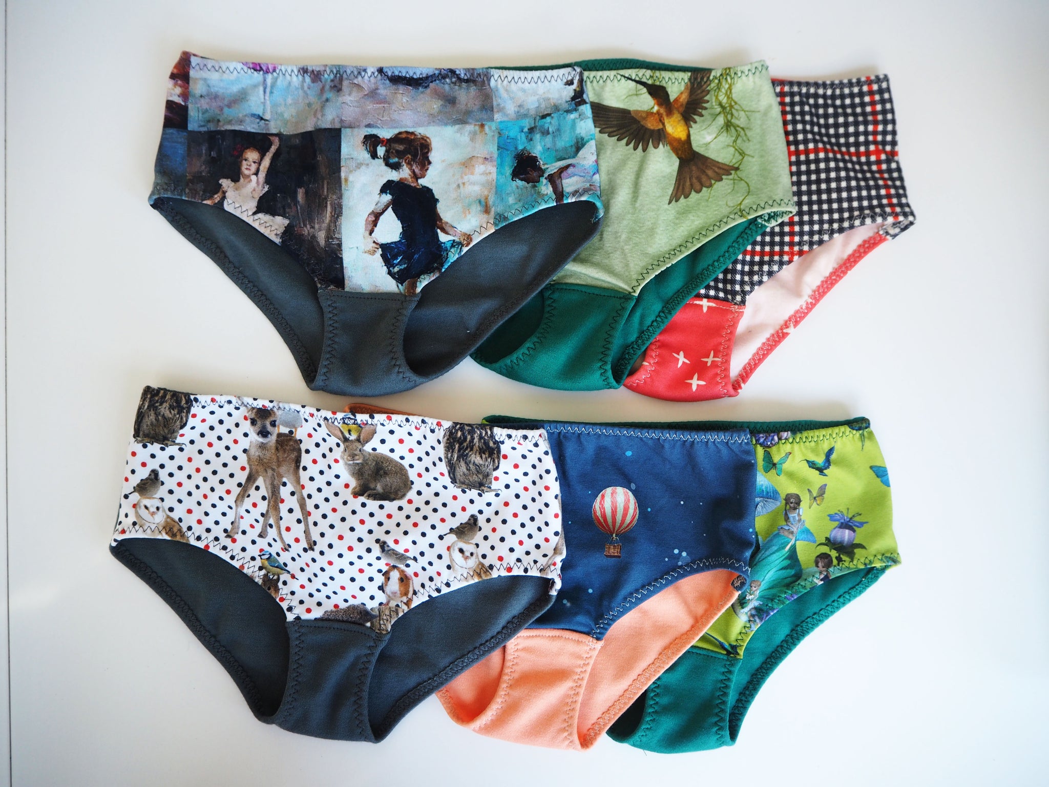 Girls Bio cotton underwear, certified organic from LunaTLV